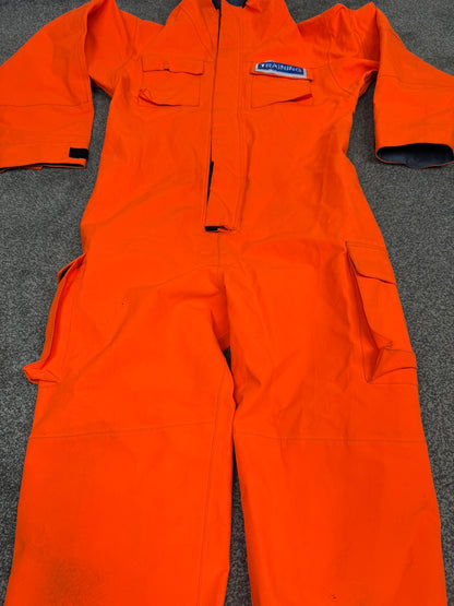Ex Police Orange Remploy CBRN Peeler Waterproof Coverall Overall Suit 180/100