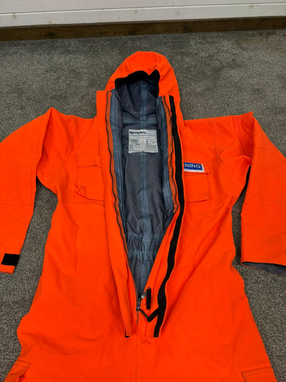 Ex Police Orange Remploy CBRN Peeler Waterproof Coverall Overall Suit 180/100