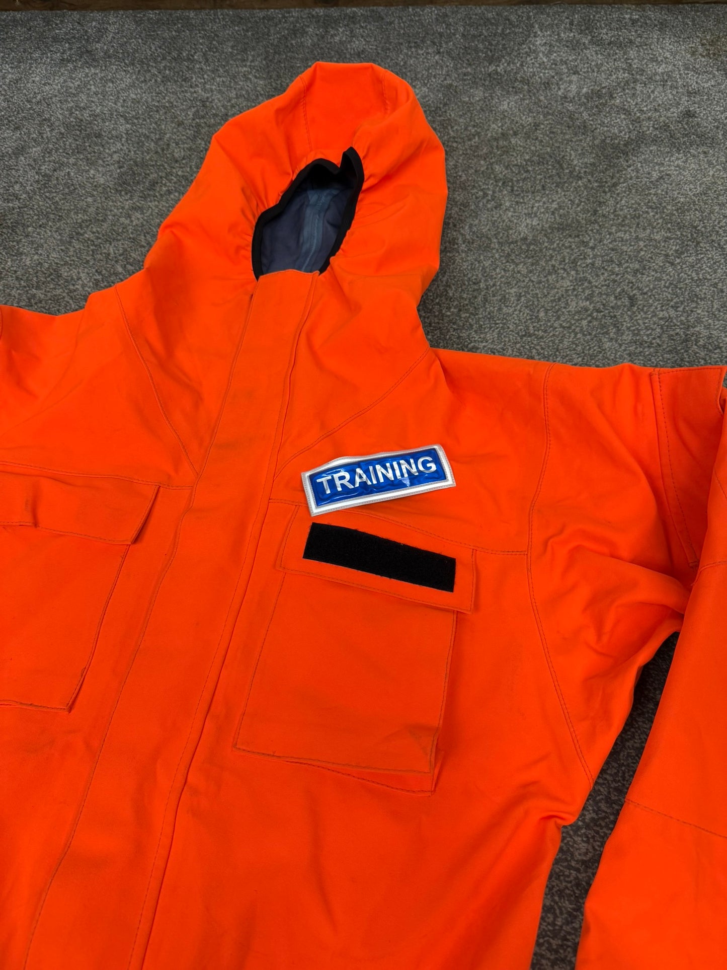 Ex Police Orange Remploy CBRN Peeler Waterproof Coverall Overall Suit 180/100
