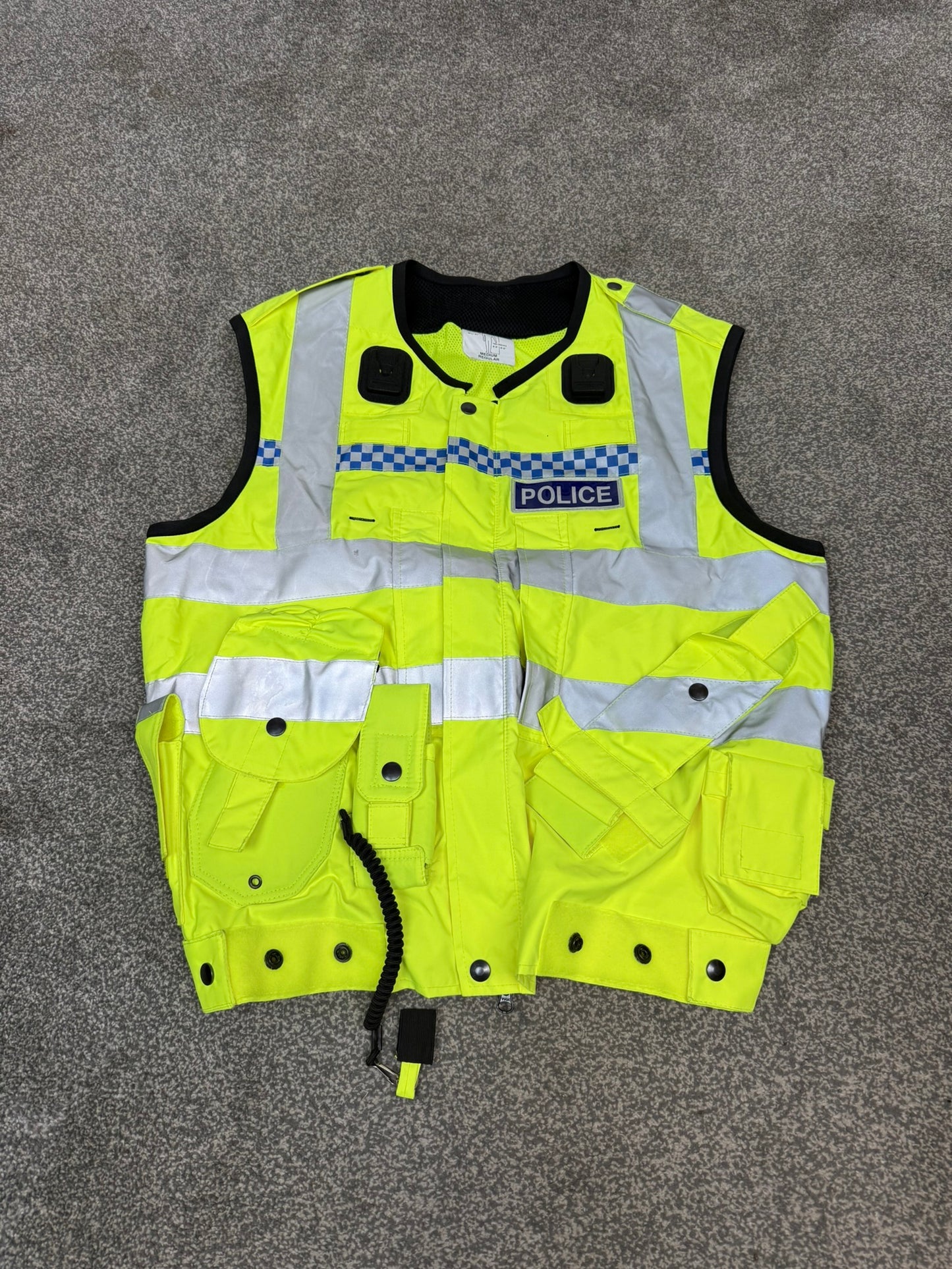 Ex Police Badged Hi Vis Utility Tactical Vest Gilet Yaffy 232 VGC - Medium