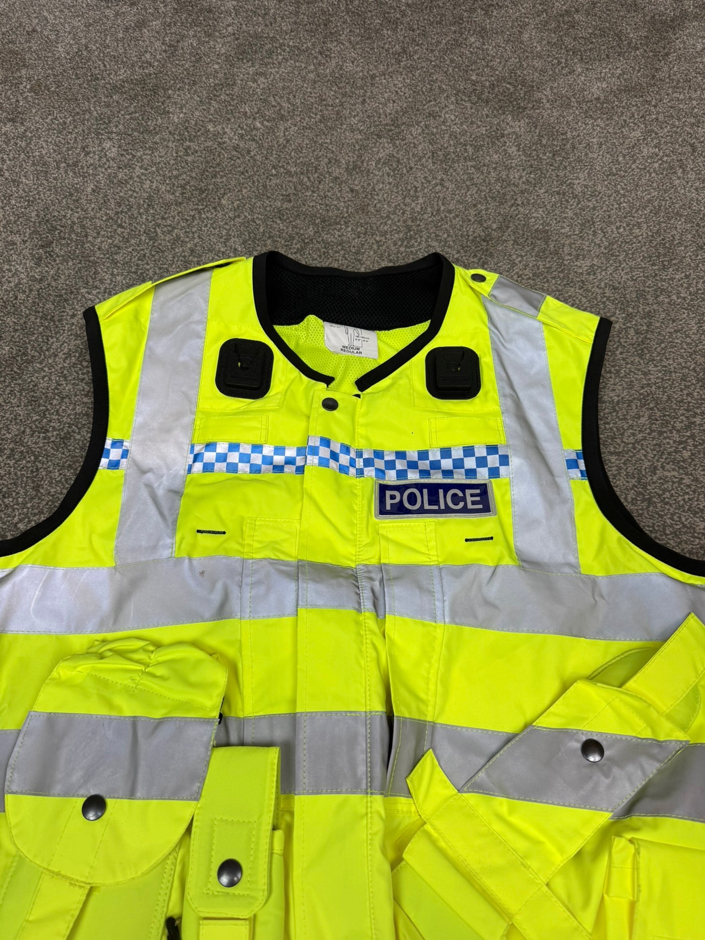 Ex Police Badged Hi Vis Utility Tactical Vest Gilet Yaffy 232 VGC - Medium