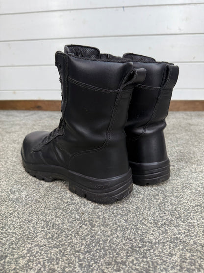 Ex Police Magnum Elite Shield Combat Boots Black Leather UK 8 Security Work Boot