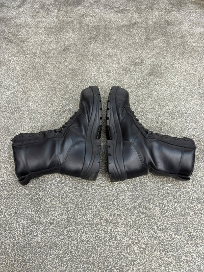 Ex Police Magnum Elite Shield Combat Boots Black Leather UK 8 Security Work Boot