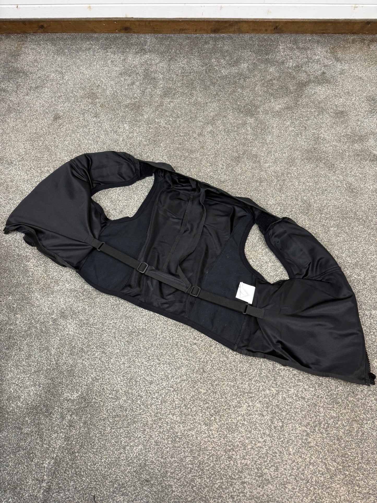 Ex Police Black Tactical Utility Vest Firearms Taser BADGED - X Large