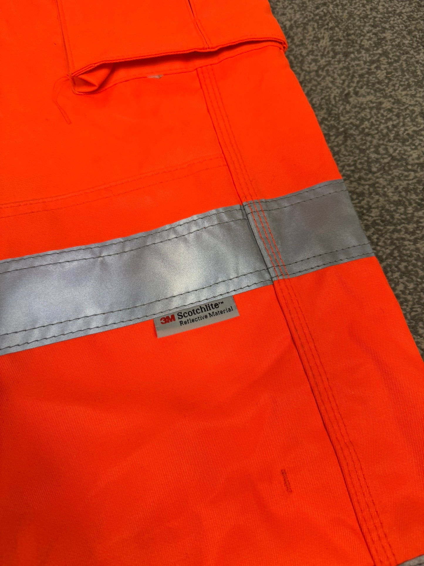 BSEEN Orange Hi Vis Polycotton Work Trousers 34"