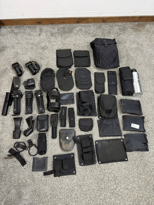 Ex Police Accessory Job Lot Belt Pouches Security Lot - 40 Items!