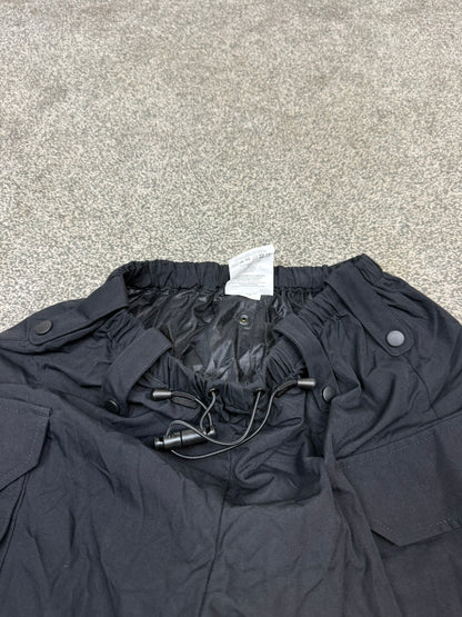 Ex Police Black Waterproof Cargo Trousers Security Hiking Walking - Small