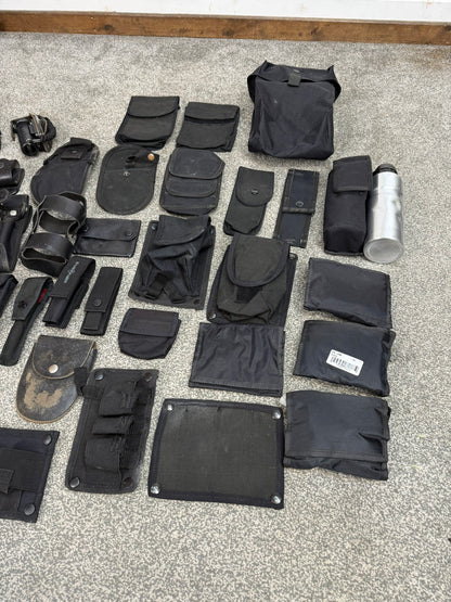 Ex Police Accessory Job Lot Belt Pouches Security Lot - 40 Items!