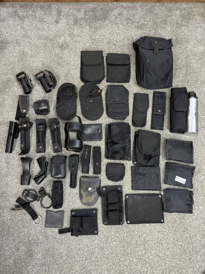 Ex Police Accessory Job Lot Belt Pouches Security Lot - 40 Items!