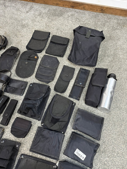Ex Police Accessory Job Lot Belt Pouches Security Lot - 40 Items!