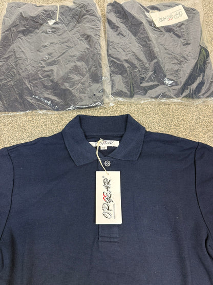 Op Gear Navy Blue Polo Shirts x3 T-Shirt Job Lot Bundle - X Small
