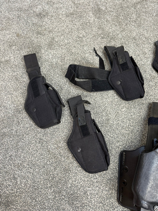 7x Ex Police Glock Holster Job Lot Safariland Grade 2 Airsoft Film / Tv Uniform Prop