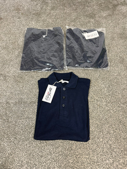 Op Gear Navy Blue Polo Shirts x3 T-Shirt Job Lot Bundle - X Small