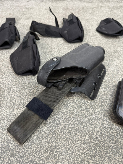 7x Ex Police Glock Holster Job Lot Safariland Grade 2 Airsoft Film / Tv Uniform Prop