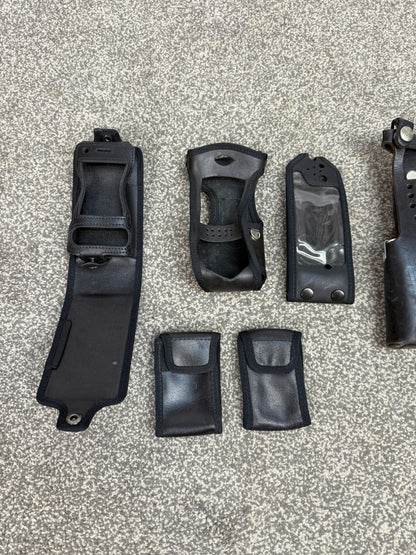 Ex Police Radio Pouch Job Lot x5 Battery Pouch x2 Security Tv / Film Prop