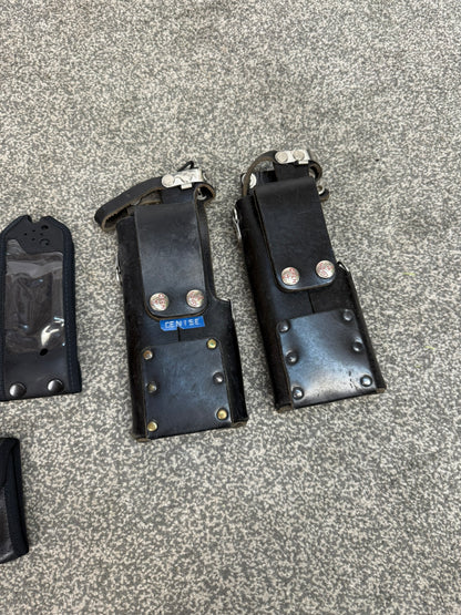 Ex Police Radio Pouch Job Lot x5 Battery Pouch x2 Security Tv / Film Prop