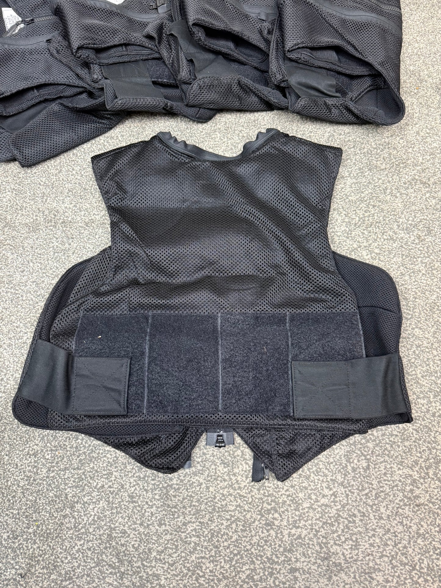 Ex Police Body Armour Cover x5 Plain Black - Resale TV Film Security Uniform