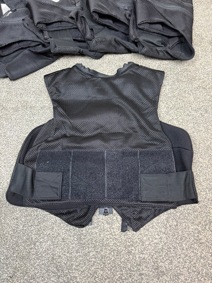 Ex Police Body Armour Cover x5 Plain Black - Resale TV Film Security Uniform