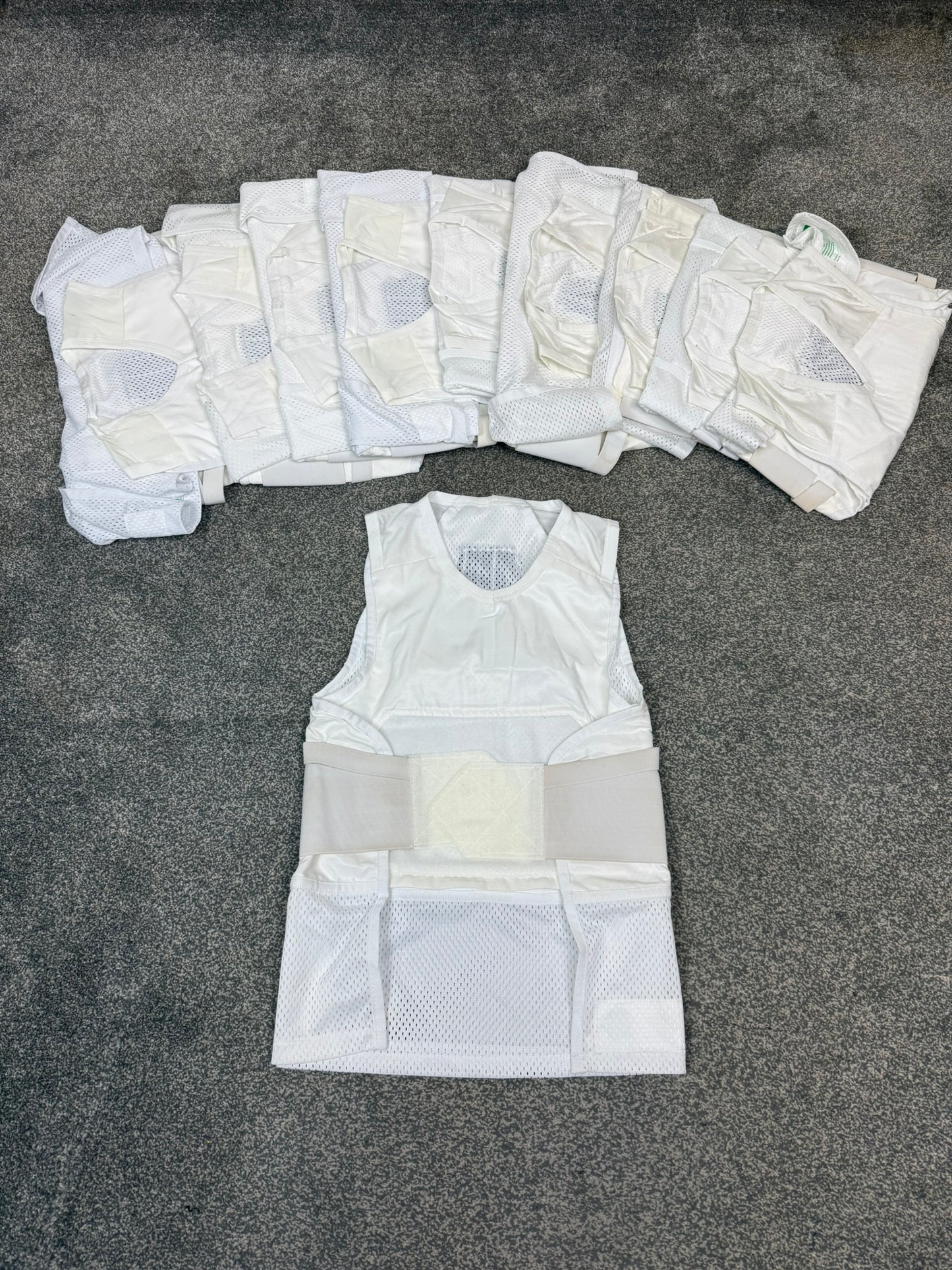 Ex Police White Covert Body Armour Cover Aegis x10 - Resale TV Film Security Uniform