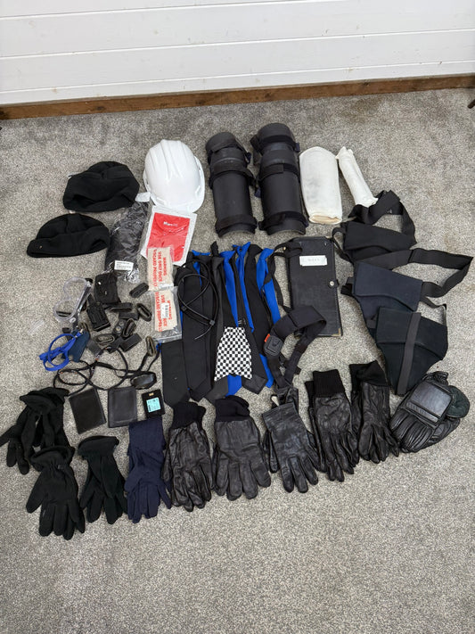 Ex Police Accessory Job Lot Riot Guards Ties Gloves Security Lot