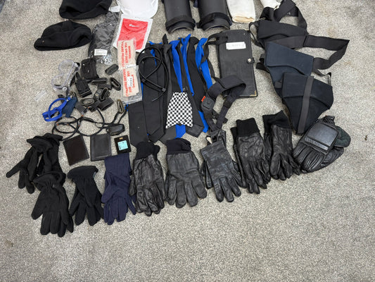 Ex Police Accessory Job Lot Riot Guards Ties Gloves Security Lot