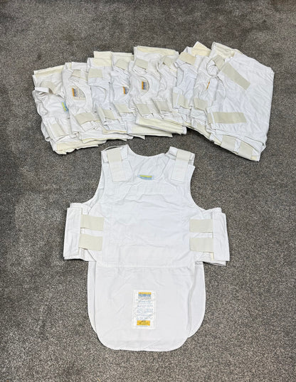 Ex Police White Covert Body Armour Cover Highmark x10 - Resale TV Film Security Uniform