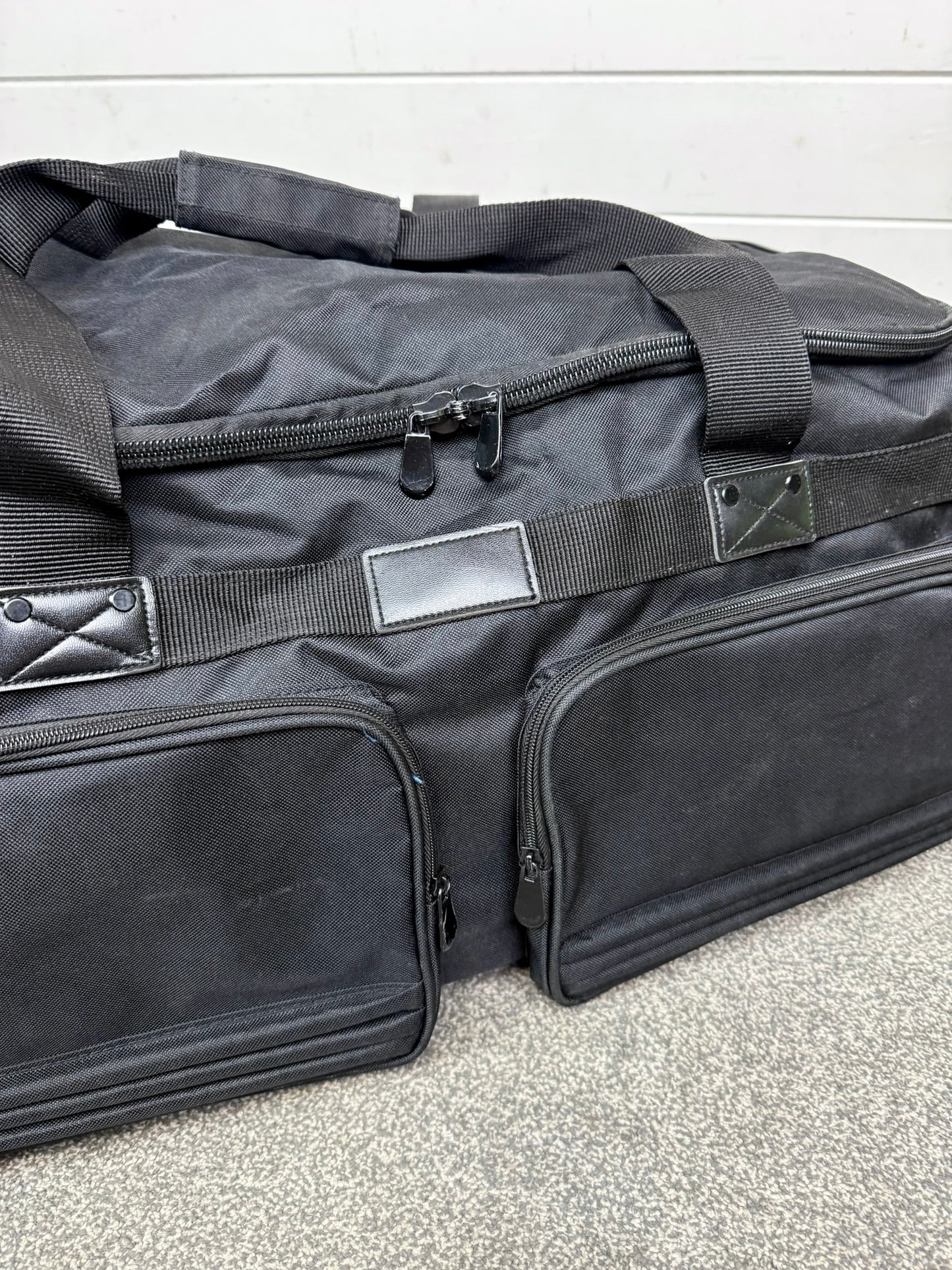 Ex Police Large Black Wheeled Holdall 130L Deployment Travel Kit Bag - Grd A