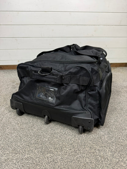 Ex Police Large Black Wheeled Holdall 130L Deployment Travel Kit Bag - Grd A