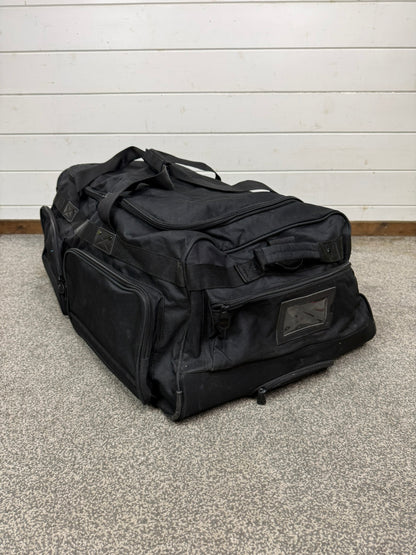 Ex Police Large Black Wheeled Holdall 130L Deployment Travel Kit Bag - Grd A