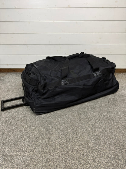 Ex Police Large Black Wheeled Holdall 130L Deployment Travel Kit Bag - Grd A