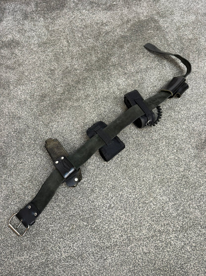 Ex Police Leather Belt & Pouches Fast Strap 40" Waist Security Patrol Belt