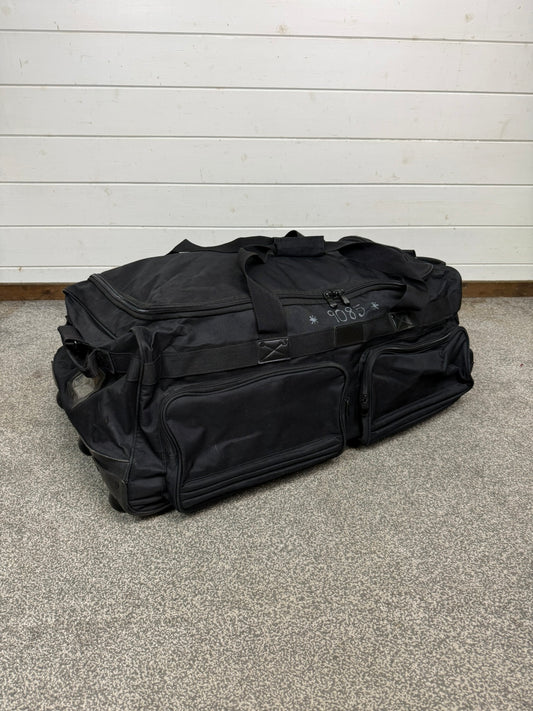 Ex Police Large Black Wheeled Holdall 130L Deployment Travel Kit Bag - Grd B