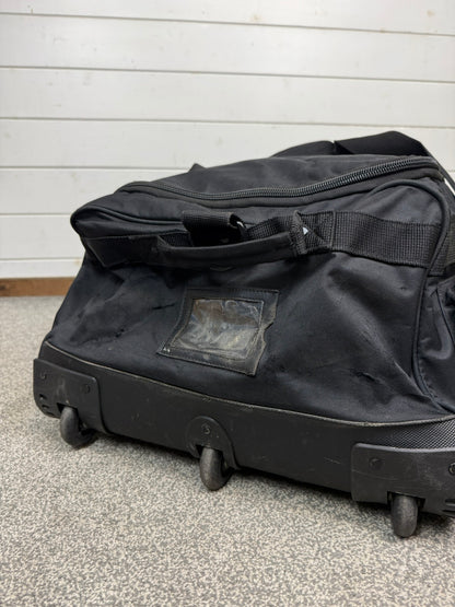 Ex Police Large Black Wheeled Holdall 130L Deployment Travel Kit Bag - Grd B