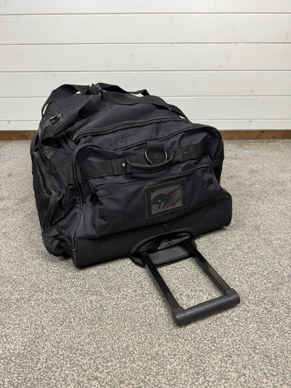 Ex Police Large Black Wheeled Holdall 130L Deployment Travel Kit Bag - Grd B