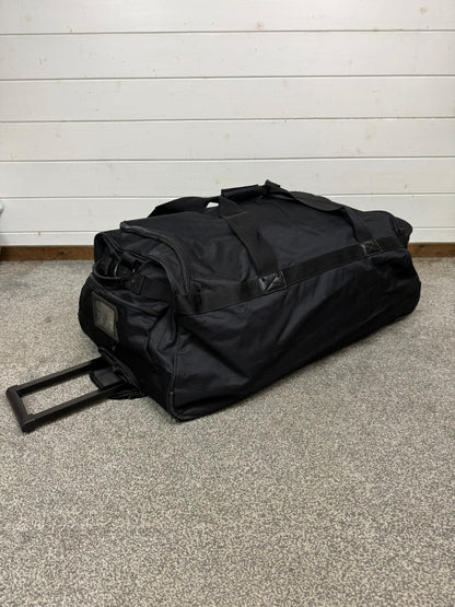 Ex Police Large Black Wheeled Holdall 130L Deployment Travel Kit Bag - Grd B