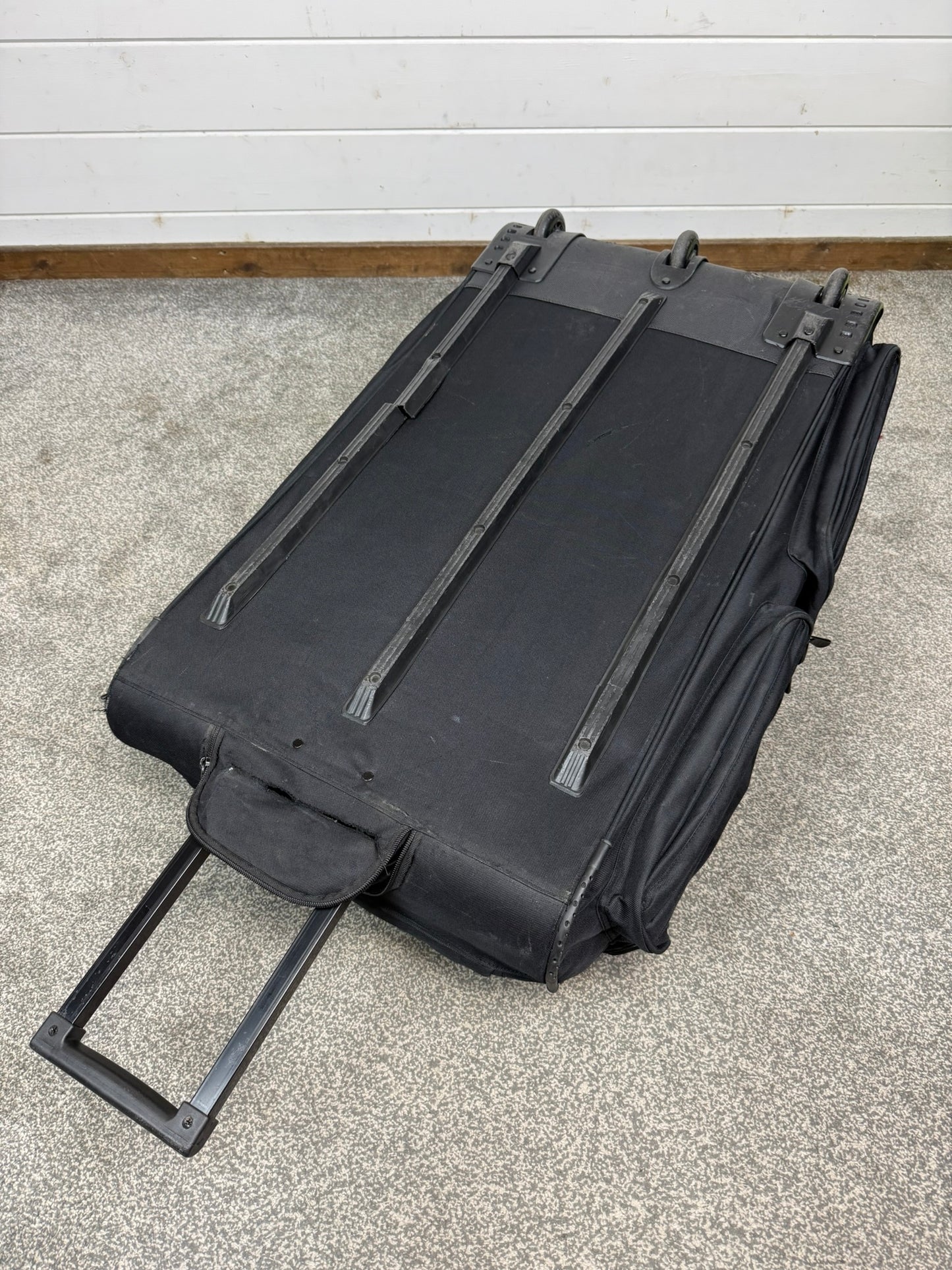 Ex Police Large Black Wheeled Holdall 130L Deployment Travel Kit Bag - Grd B