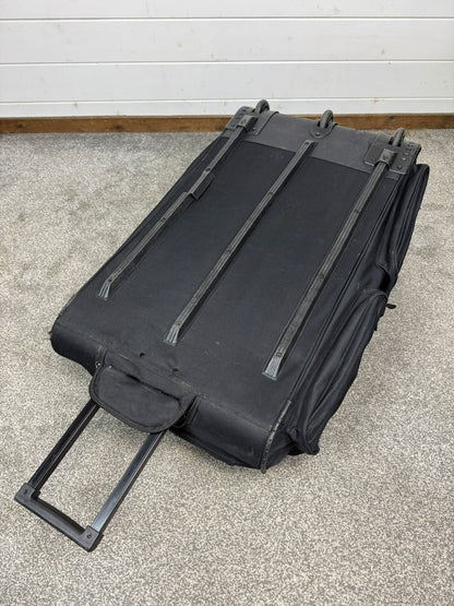 Ex Police Large Black Wheeled Holdall 130L Deployment Travel Kit Bag - Grd B