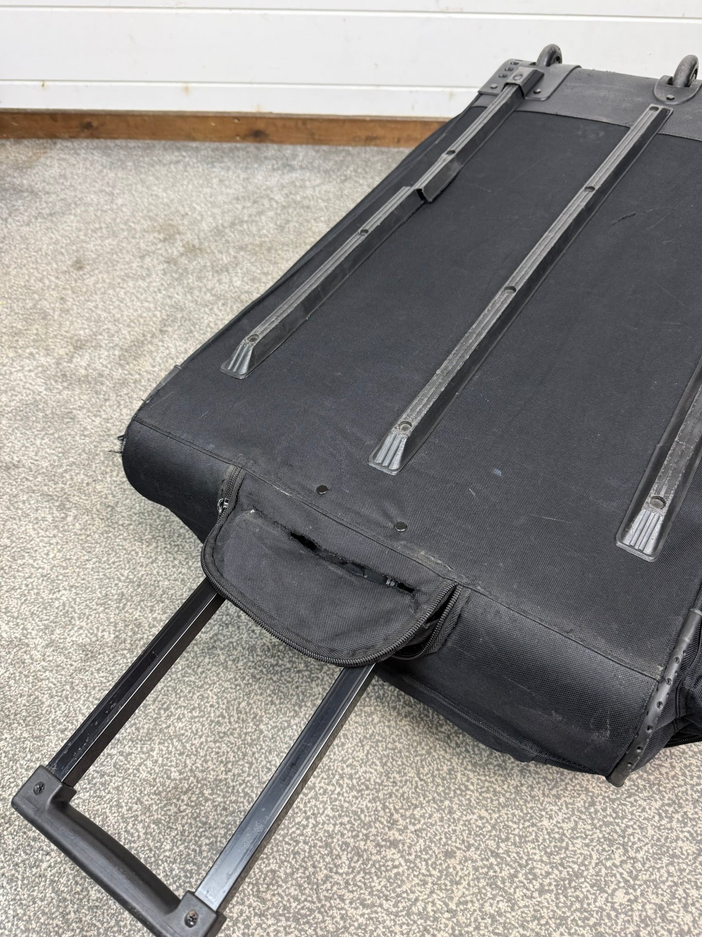 Ex Police Large Black Wheeled Holdall 130L Deployment Travel Kit Bag - Grd B