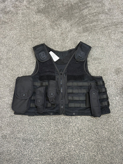 Ex Police Black Safariland Vest Molle Tactical Utility Security Vest XL