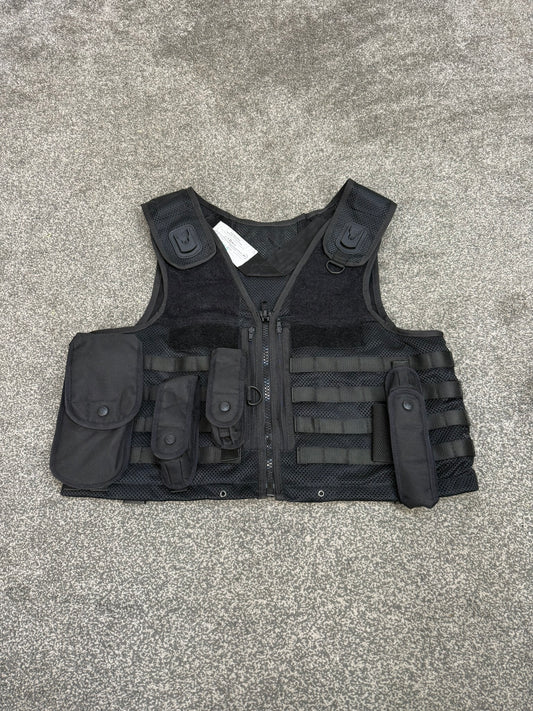 Ex Police Black Safariland Vest Molle Tactical Utility Security Vest XL