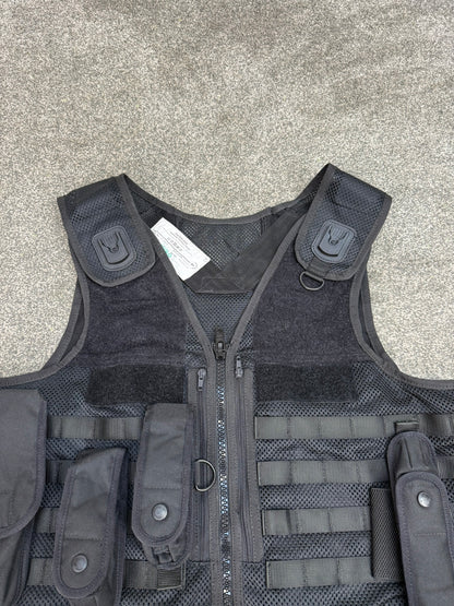 Ex Police Black Safariland Vest Molle Tactical Utility Security Vest XL