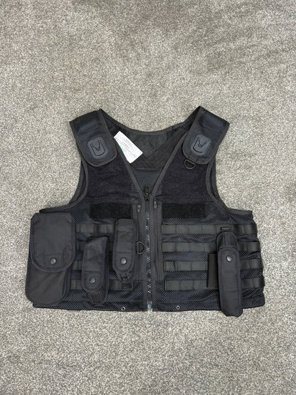 Ex Police Black Safariland Vest Molle Tactical Utility Security Vest XL