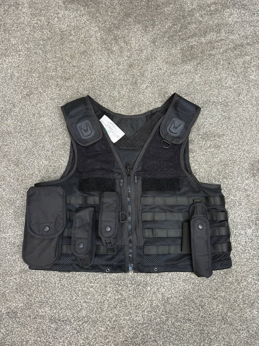Ex Police Black Safariland Vest Molle Tactical Utility Security Vest XL