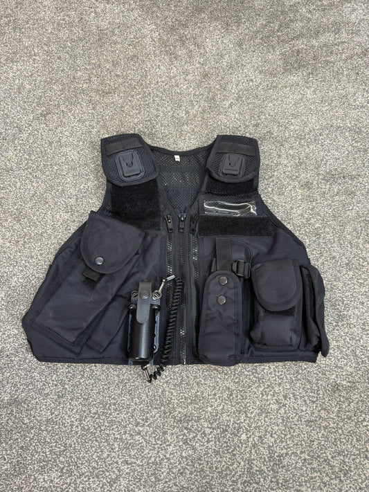 Ex Police Black Arktis Tactical Utility Vest  XX Small Security Airsoft