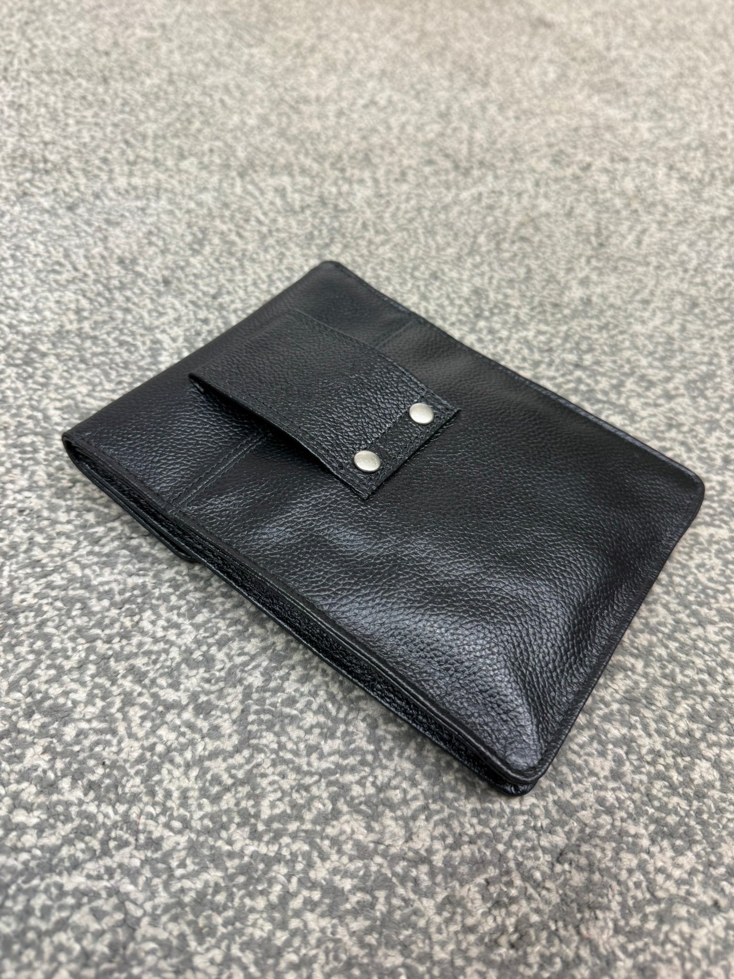 Ex Police Leather Notebook Utility Belt Pouch 7x5" Security Medical