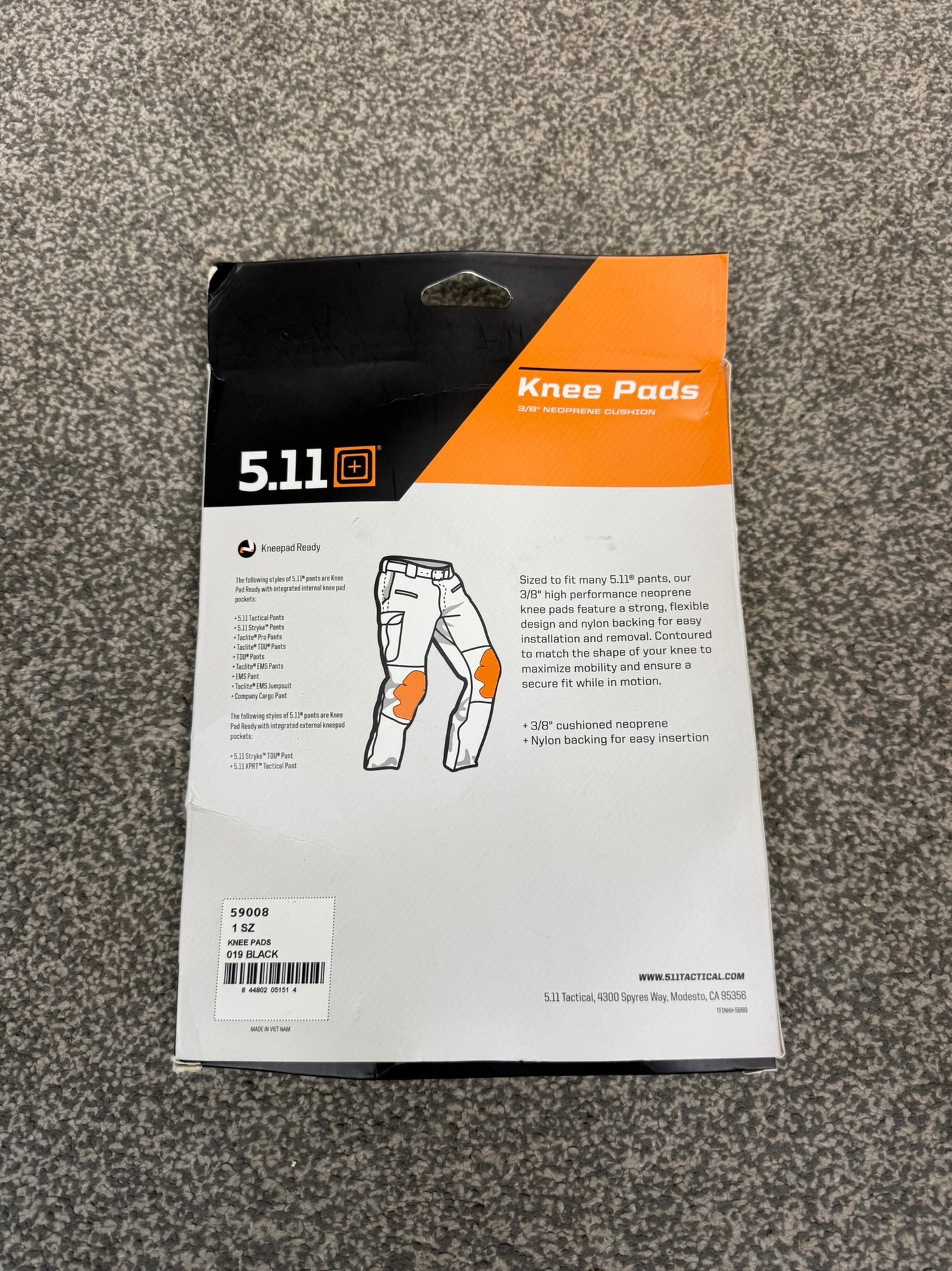 5.11 Tactical Neoprene Knee Pad Cargo Trouser Inserts