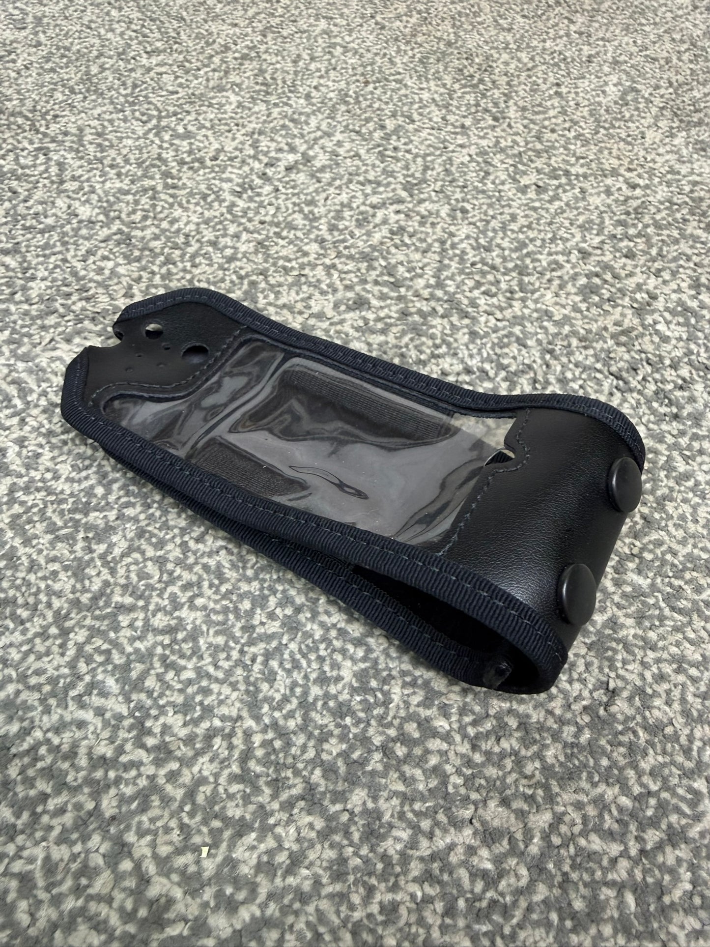 Ex Police Klickfast Sepura SRP SRH Leather Radio Case Peter Jones