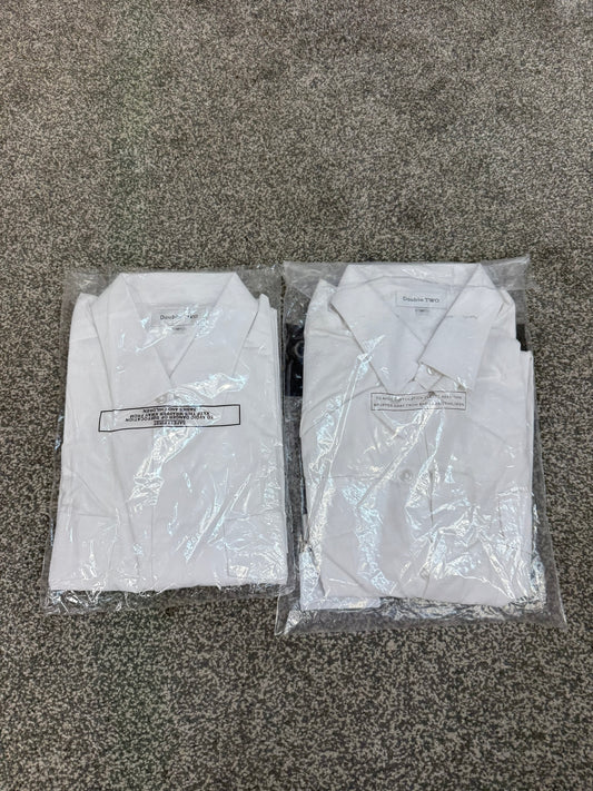 NEW 2x Police White Shirt Short Sleeve 17" Collectors Film / TV Uniform