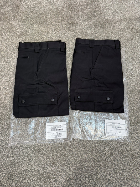 2x NEW Ex Police Men's Ripstop Cargo Trousers 34" Waist Security Uniform