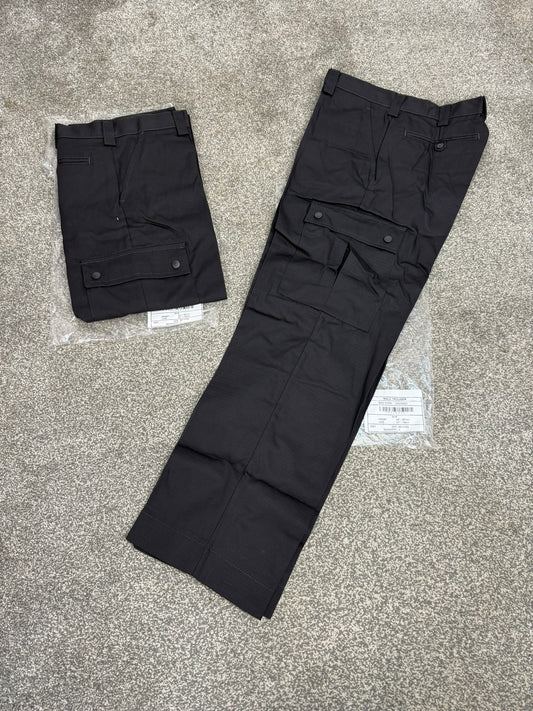 2x NEW Ex Police Men's Ripstop Cargo Trousers 34" Waist Security Uniform